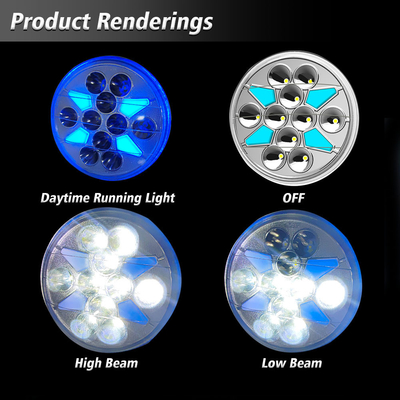 Plastic Reflector YAYE GN125 2 In 1IP67 High Brightness Round Motorcycle Headlight with DRL/Turn Signal