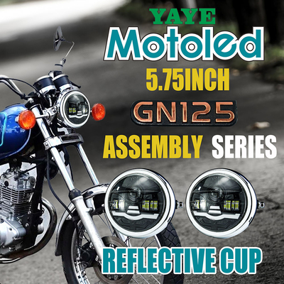 YYXTZ-TJ03-ZC Motorcycle Headlight Projector Red Blue White DC12V 45W 4800LM