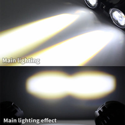120W IP68 Motorcycle External LED Spotlight 6500K Aviation Aluminum Parts Waterproof
