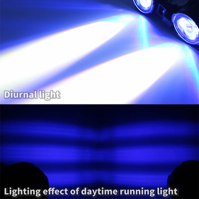 120W IP68 Motorcycle External LED Spotlight 6500K Aviation Aluminum Parts Waterproof