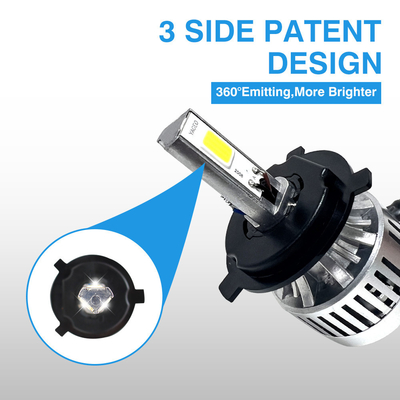 4500k Color Temperature YAYE 80V 4500LM High Power H4 Motorcycle Headlight
