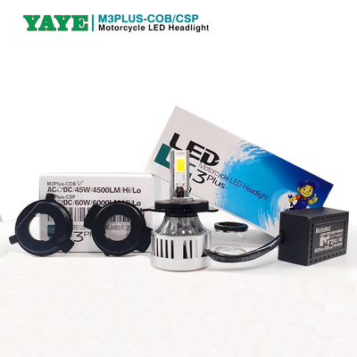 4500k Color Temperature YAYE 80V 4500LM High Power H4 Motorcycle Headlight