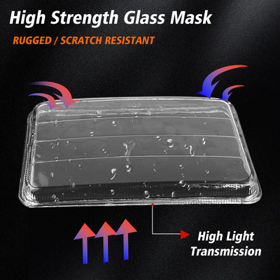 YAYE CG125 LED Headlight 6 Chip DC12V White Blue DRL Motorcycle Light