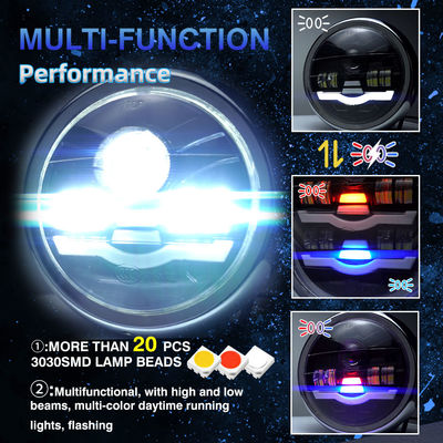 5.75 Inch Motorcycle Headlight Assembly with 6500K Color Temperature and Aviation Aluminum Parts for Long Lifespan