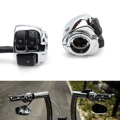 Universal Motorcycle Spare Parts Horn Headlight Start 25mm Handle Switch for XL883 XL1200  Dyna Softail FL V-Rod