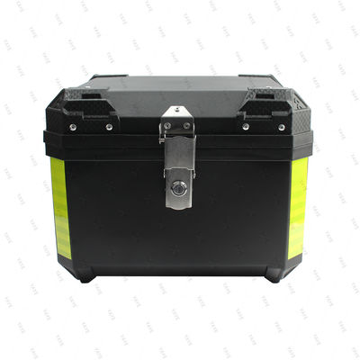 45L High Capacity Motorcycle Trunk Helmet Box Universal Top Case Waterproof Tail Box for Helmet and Luggage Storage