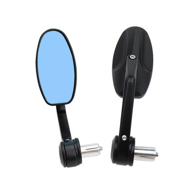 Blue Mirror Oval Handle Mirror Motorcycle Rearview Mirror Motorcycle Universal Accessories Motorcycle Modification Parts