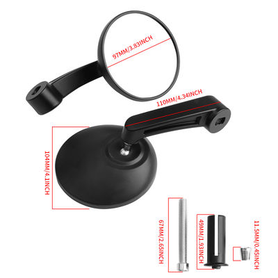 Wholesale Motorbike Scooter Side Rearview Mirror Wholesale Motorcycle Rear View Mirror Decoration Mirror