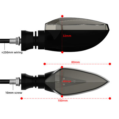 YAYE 12V LED Waterproof Motorcycle Steering Lights Turn Signal Indicator