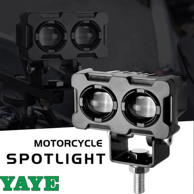 YAYE Motorcycle Lighting System Led Work Fog Lamp Spot Beam 30W Dual Color Motorcycle Headlight Fog Light Moto Accessories