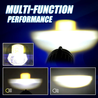 YAYE Exploradoras Para Moto Laser Projector Lens Motorcycle Fog Light Differential Projector Amarillo Blanco Luz De Carretera