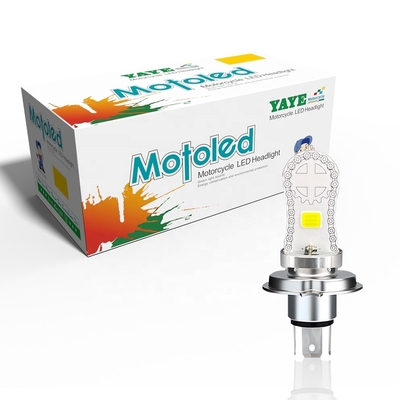 AC/DC8-80V H4 HS1 BA20D H6 COB ampoule LED de phare de moto avec panneau de base en aluminium