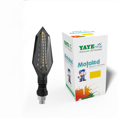 6500k Température lumineuse YAYE ABS PC Lampes à eau DC12V Moto LED Indicateur de signal de virage