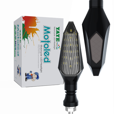 DC12V Voltage étanche à l'eau moto LED Tourner la lumière de signal 2PCS dans 120mm * 30mm