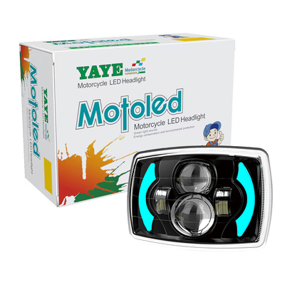 Phare LED pour moto CD70 12V 70cc avec DRL Lumière Blanche Bleue