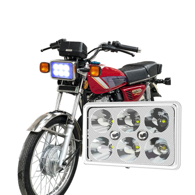 YAYE CG125 phare LED 6 puce DC12V Blanc bleu DRL lumière de moto